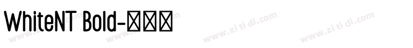 WhiteNT Bold字体转换